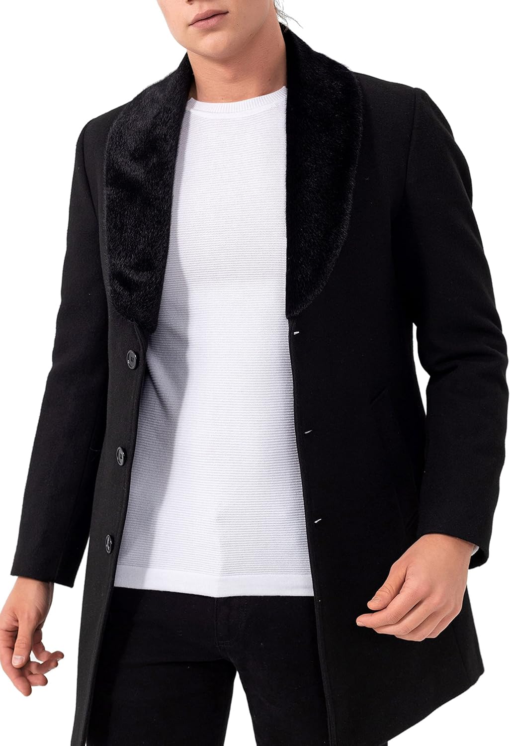 Red Bridge Herren Jacke Trenchcoat Mantel L Schwarz, L Schwarz