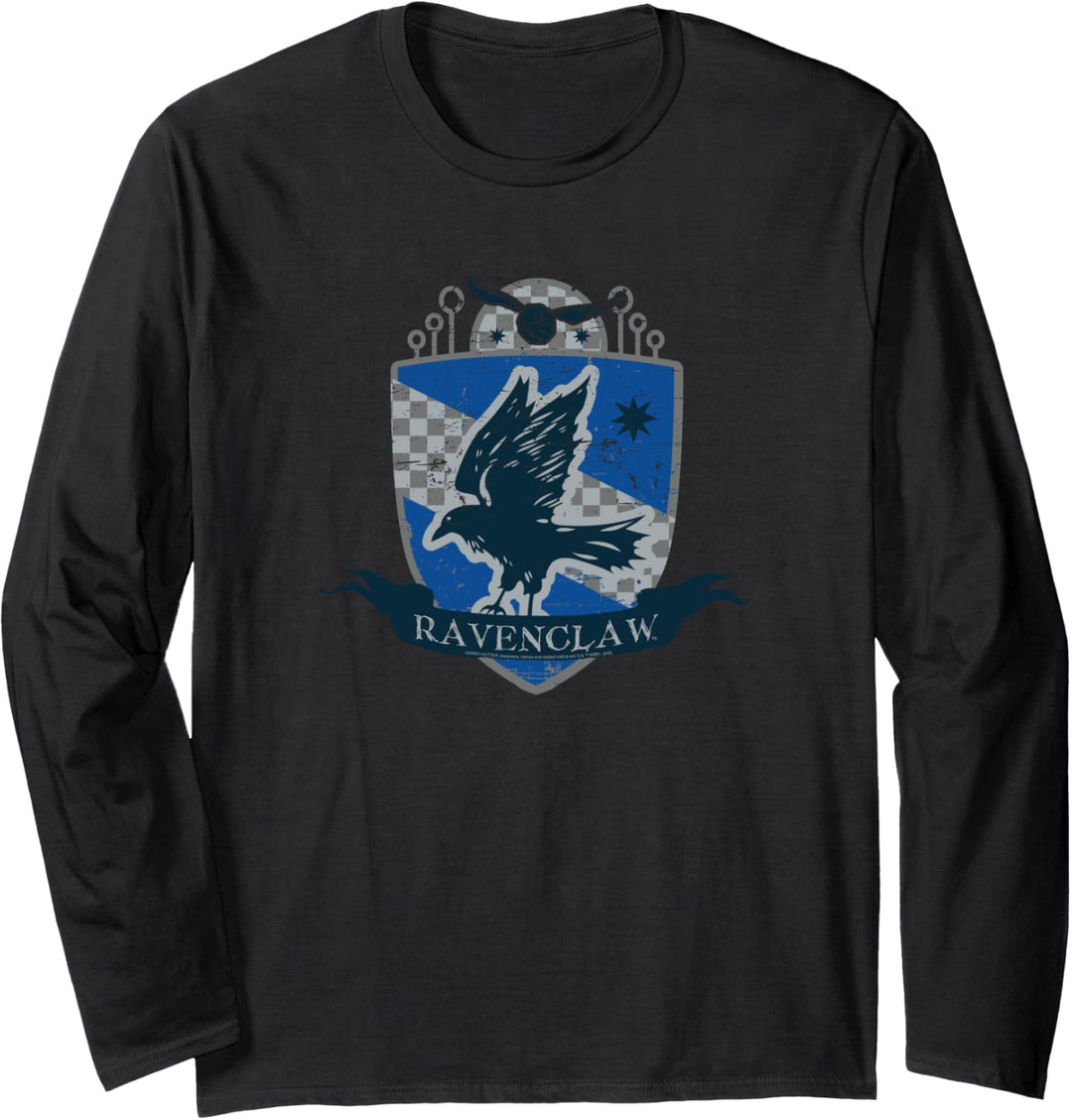 Harry Potter Ravenclaw Quidditch Crest Langarmshirt