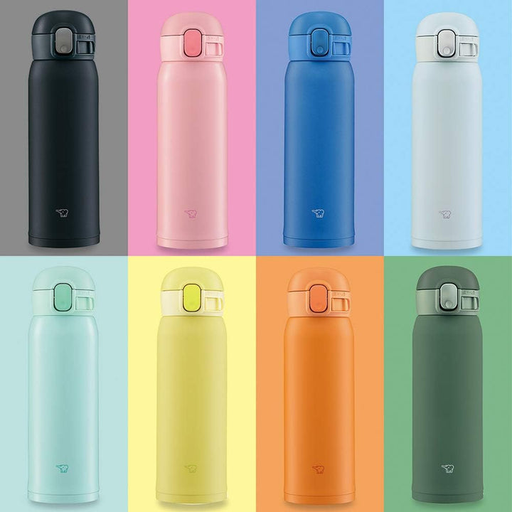 Zojirushi SM-WA48-AA Trinkflasche One-Touch-Edelstahlbecher Seamless 0,48L Blau