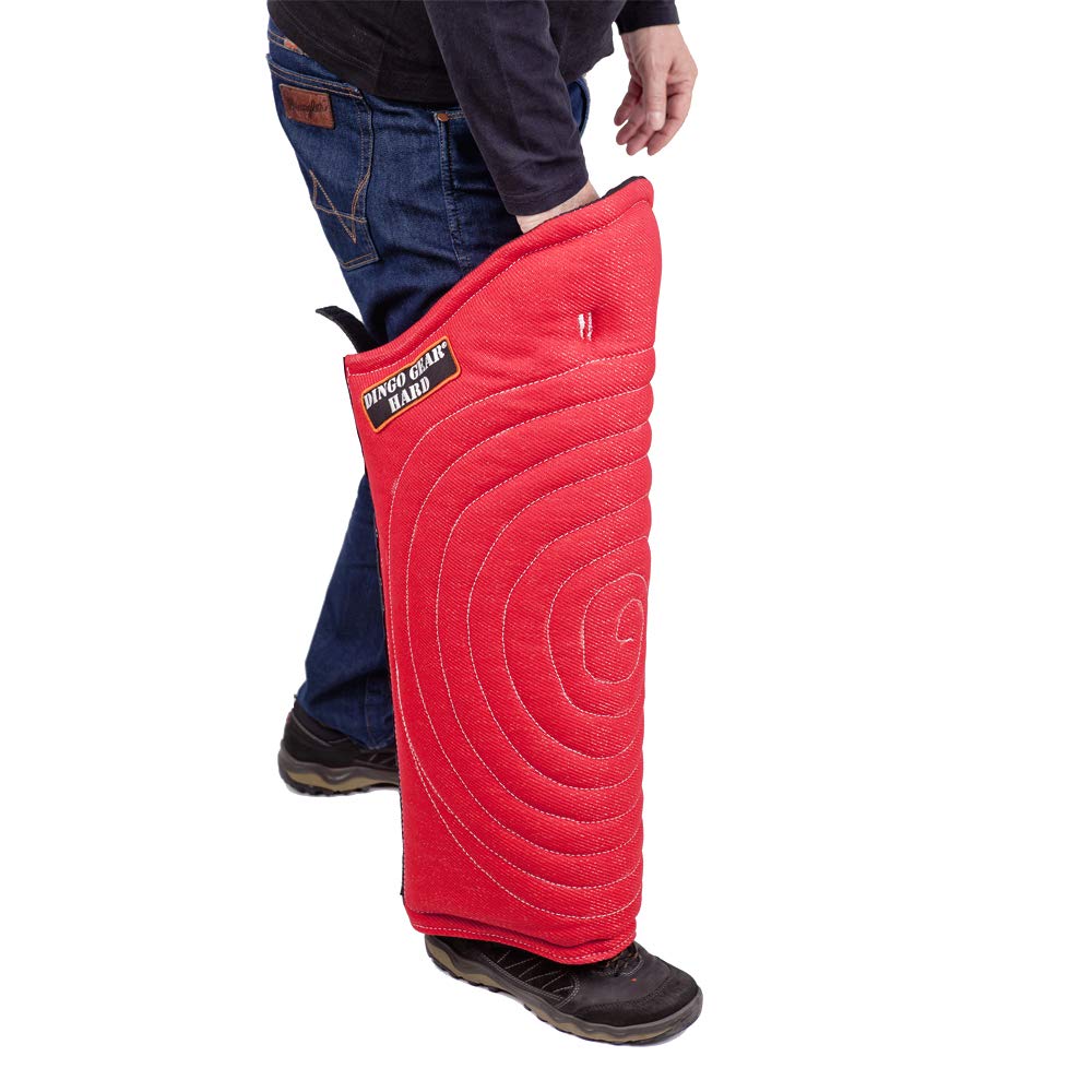 Dingo Gear Beinschutzmanschette Lange Hard,Hart Schwer aus Nylcot für das Biss-Training Handgefertig