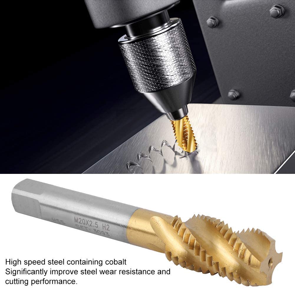 Spiralgewindebohrer HSS-Gewindebohrer Kobalthaltiger Spiralgewindebohrer M20 × 2,5 Mm Zur Verarbeitu