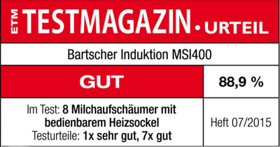 Vollautomatischer Milchaufschäumer "Induktion" | inkl. 3 magnetische Mixscheiben