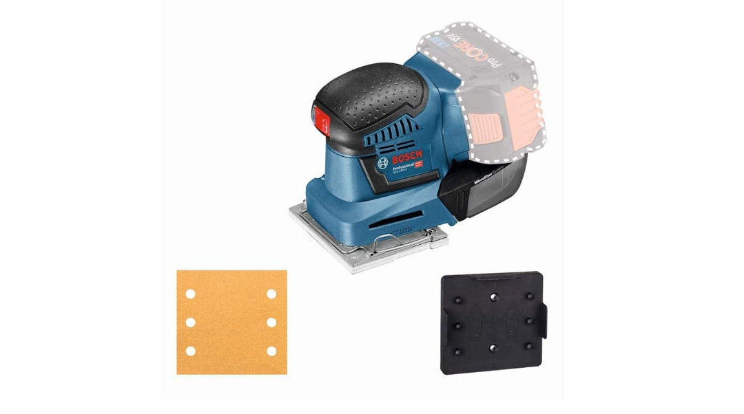 Bosch Professional 06019D0200 18V System Akku Schwingschleifer GSS 18V-10 (Schwingkreis-Ø: 1,6 mm, o