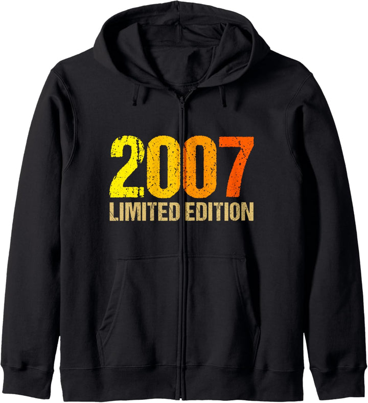 17. Geburtstag Junge Mädchen 17 Jahre 2007 Lustig Geschenk Kapuzenjacke