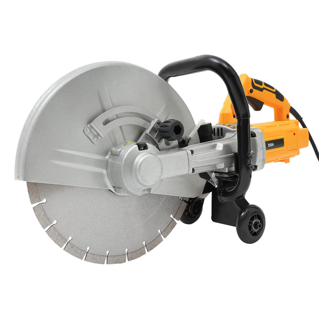 Mauernutfräse 3000W, Betonschneider 4200 U/min Sägeblatt-Durchmesser 350mm mit 30W Wasserpumpe für S