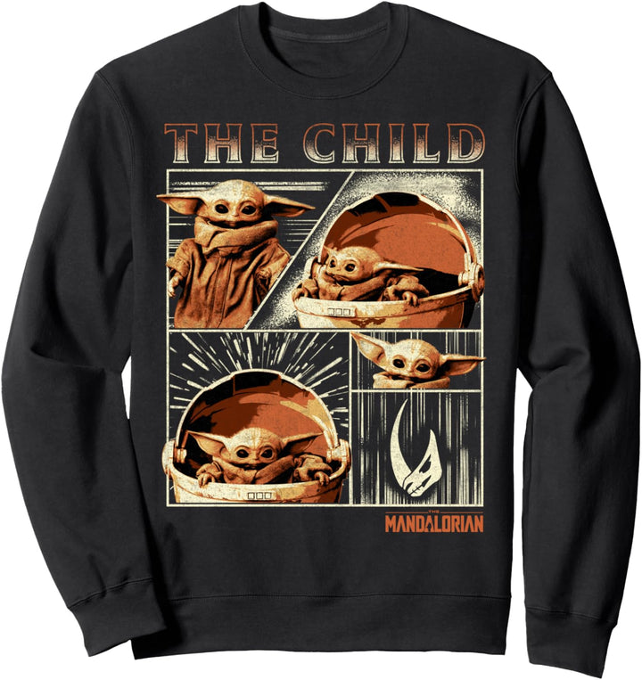 Star Wars The Mandalorian The Child Collage Sweatshirt