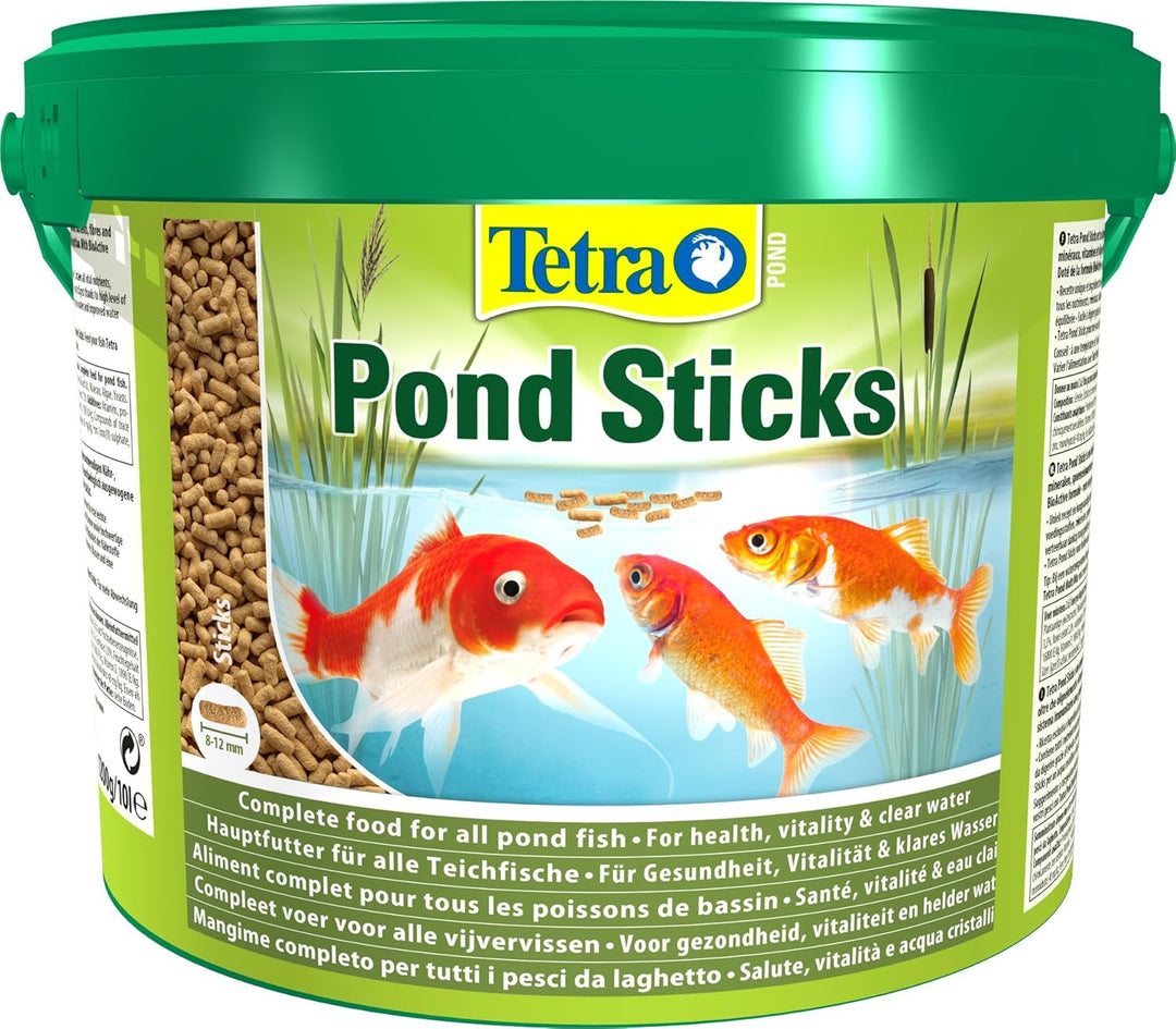 Tetra Pond Koi Sticks – Koifutter für farbenprächtige Fische und eine verbesserte Wasserqualität, 10