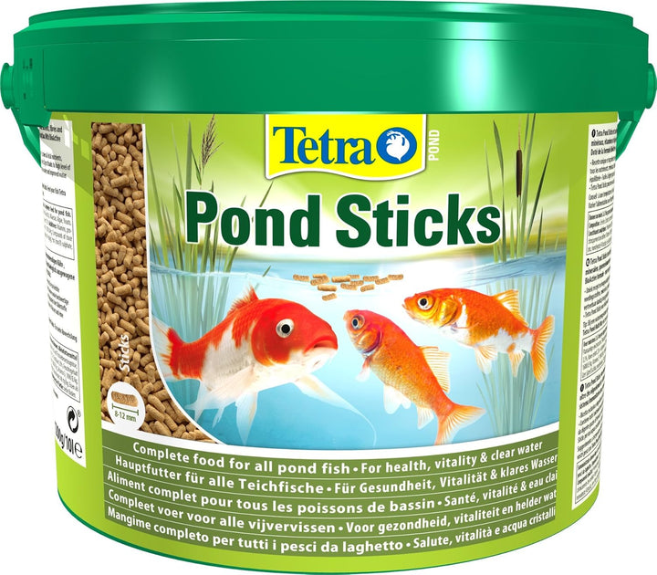 Tetra Pond Koi Sticks – Koifutter für farbenprächtige Fische und eine verbesserte Wasserqualität, 10