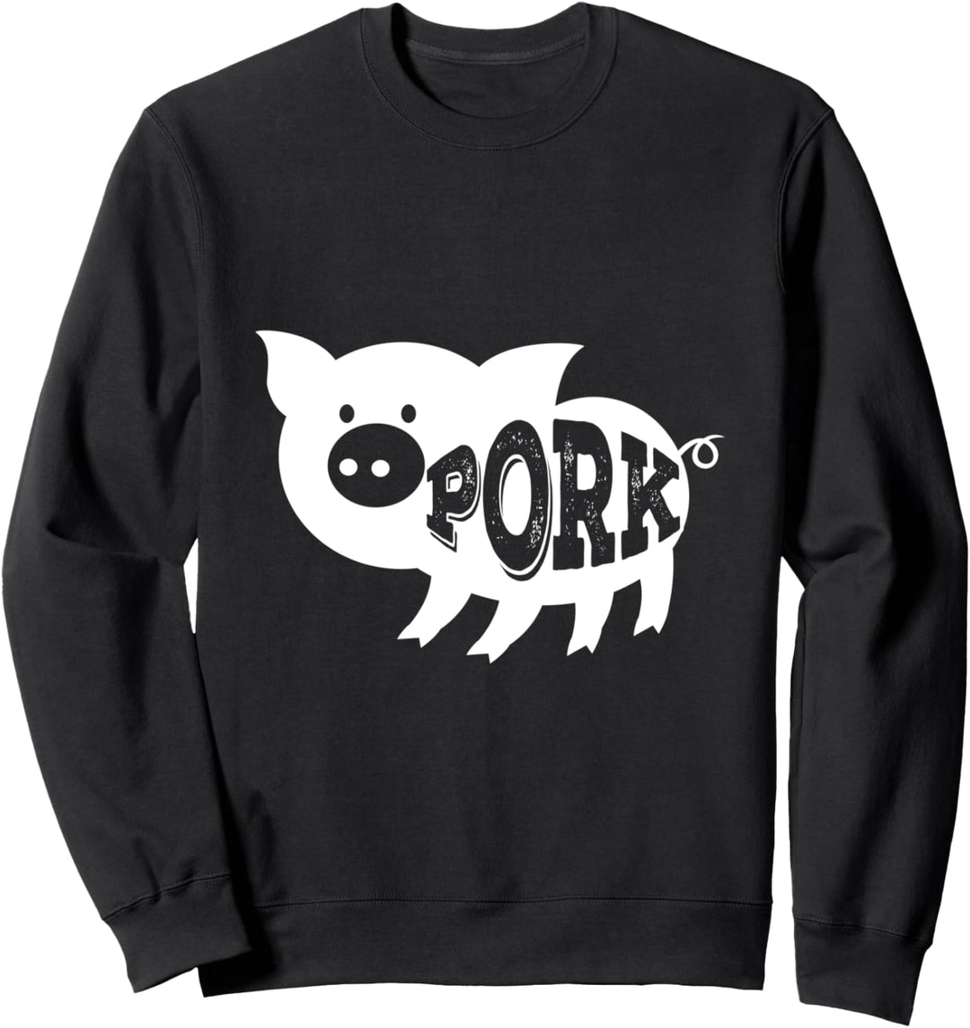 Lustiges themenorientiertes Schwein Grafik Sweatshirt