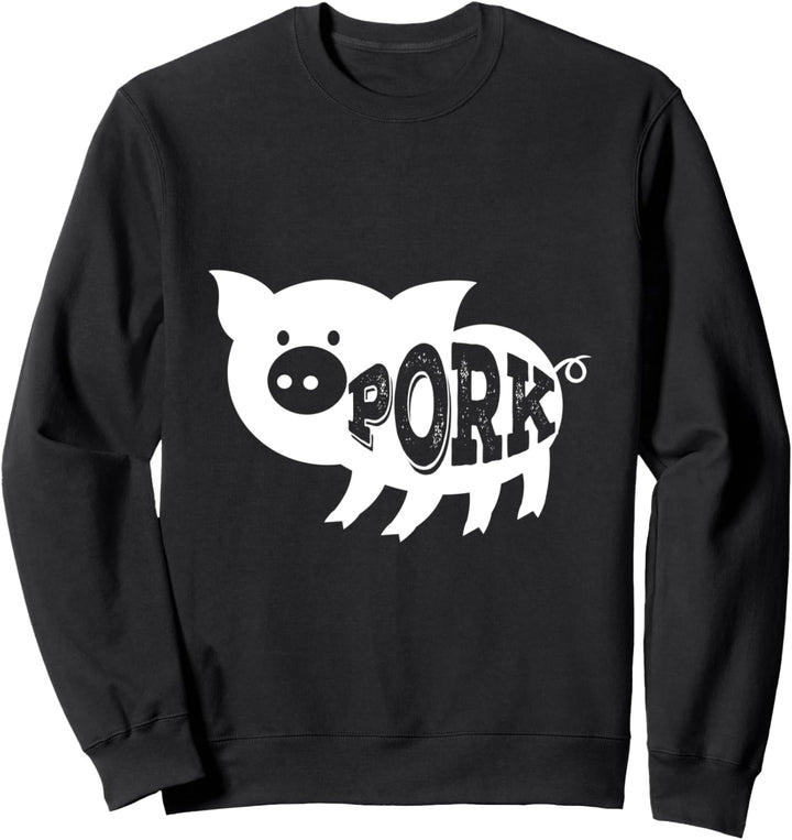 Lustiges themenorientiertes Schwein Grafik Sweatshirt