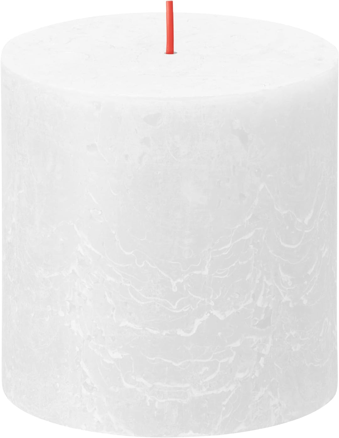 Bolsius Rustik Stumpenkerze XXL - Weiss - 3 Stück - 10 x 10 cm- Dekorative Haushaltkerzen - Länge Br