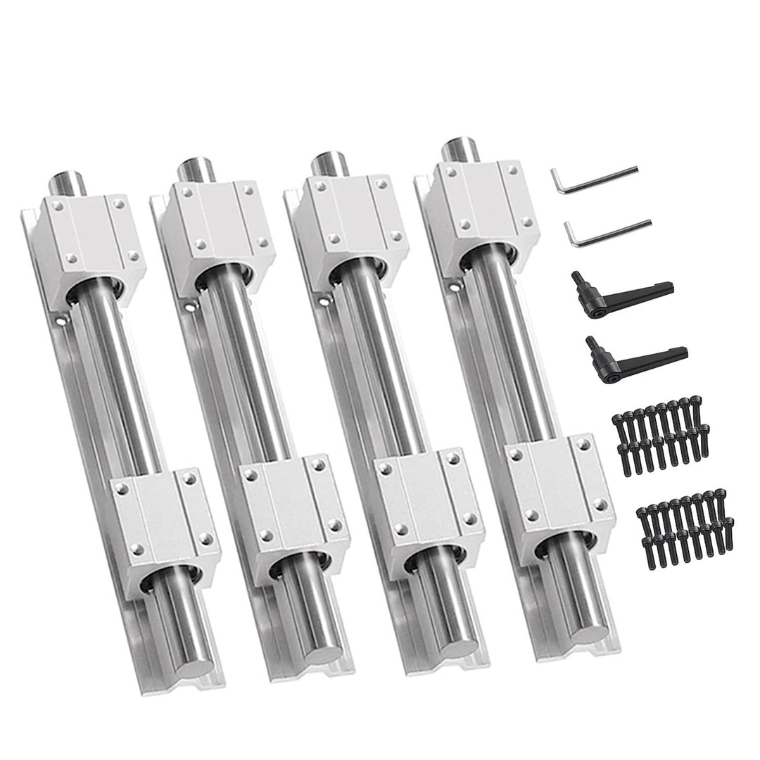 CNCMANS Linearführung 4 Stücke SBR16-600mm Führungsschiene und 8 Stücke SBR16UU Schiebeblock bearing