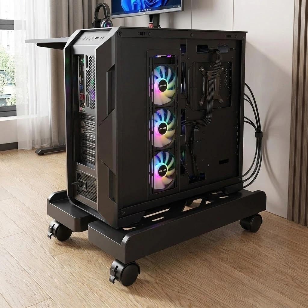 PC-Tower-Computerständer, universellen CPU-Ständer mit Vier Rädern, Computer-Desktop-Ständer, CPU-Wa