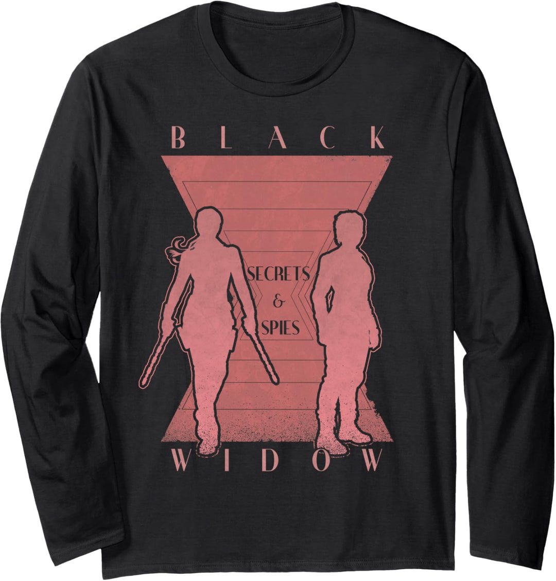 Marvel Black Widow Yelena Secrets & Spies Silhouette Langarmshirt
