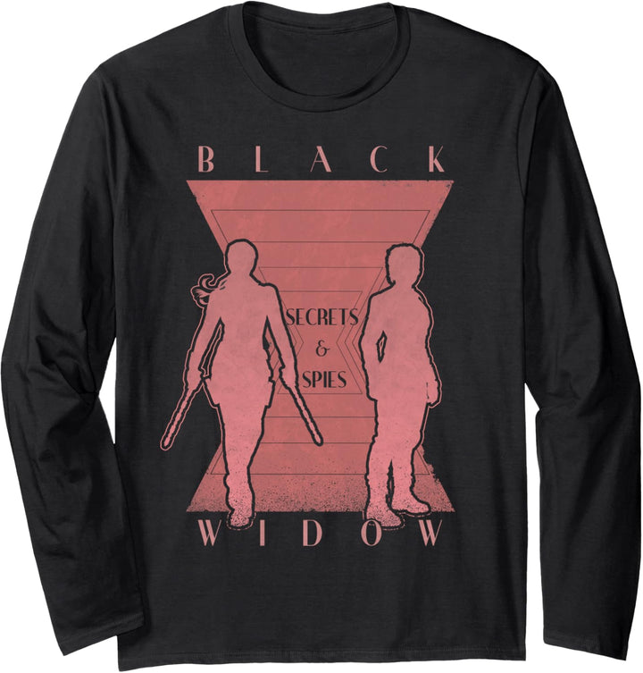 Marvel Black Widow Yelena Secrets & Spies Silhouette Langarmshirt