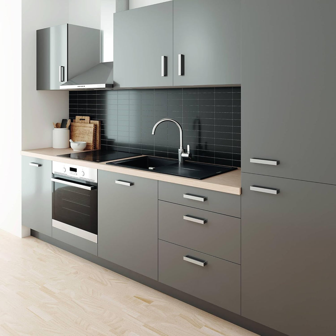 GROHE Eurosmart Cosmopolitan - Einhand-Spültischbatterie (Schwenkbereich wählbar, hoher Auslauf, Ein
