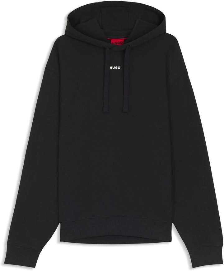 HUGO Herren Dapo Hoodie aus Baumwoll-Terry mit Kontrast-Logo XS Black1, XS Black1