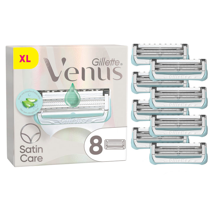 Gillette Venus Damenrasierer für den Intimbereich, 8 Ersatzklingen 8 Klingen, 8 Klingen