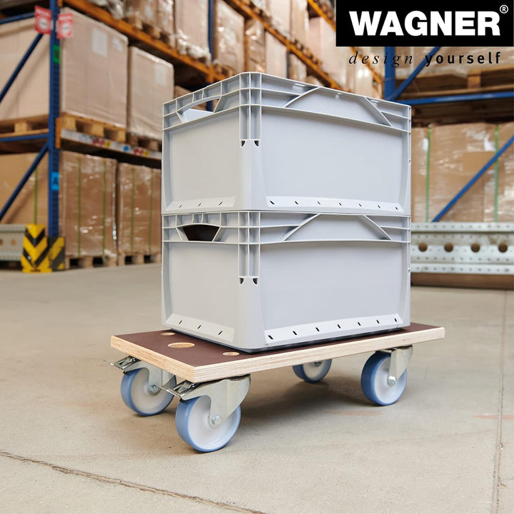 Wagner Transporthilfe MM 1341 I 57,5 x 30 x 15 cm - Tragkraft 500 kg - Multiplex - schwer beladene K