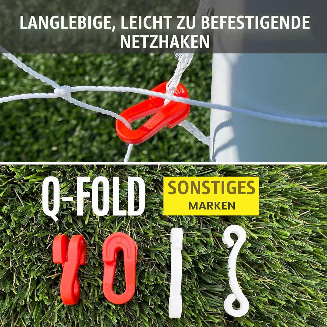 QUICKPLAY Q-Fold Match Fussballtor für Garten Kinder und Erwachsene | 30 Sekunden faltbares für einf