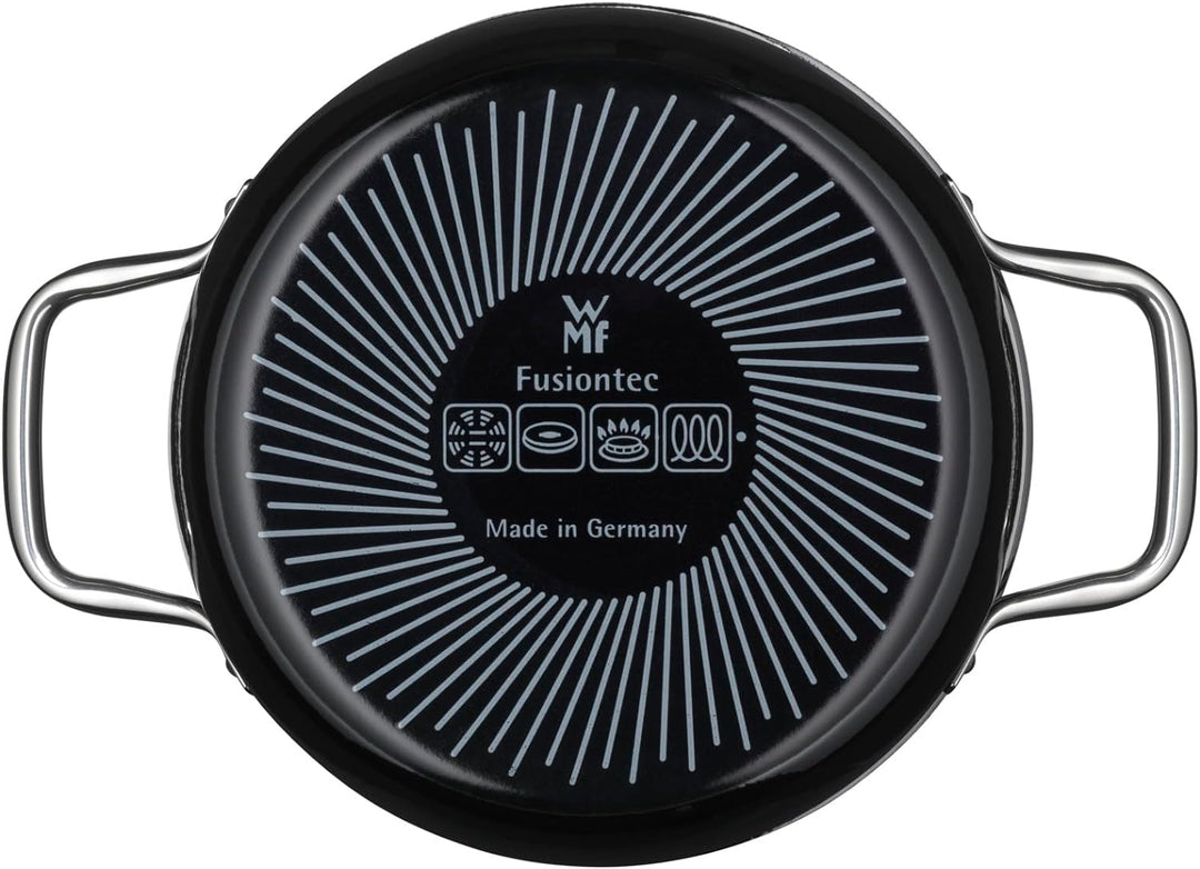 WMF Fusiontec Essential Kochtopf gross, 20 cm, Glasdeckel, Bratentopf Induktion, 2,4l, High-Tech Ker