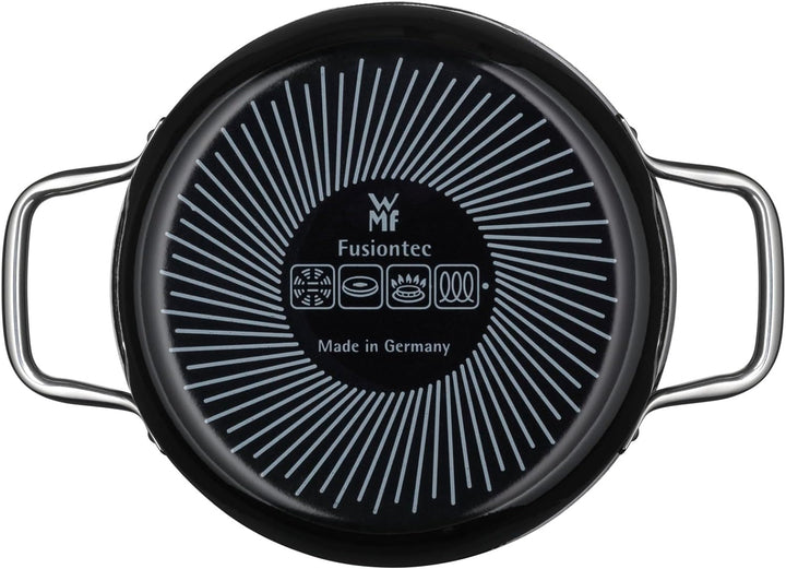 WMF Fusiontec Essential Kochtopf gross, 20 cm, Glasdeckel, Bratentopf Induktion, 2,4l, High-Tech Ker