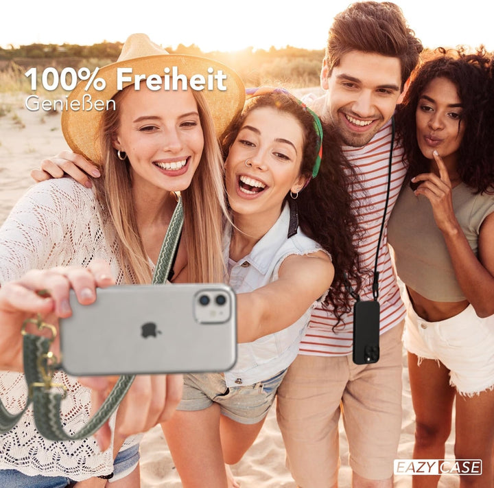 EAZY CASE Handykette - Verstellbares Taschenband kompatibel mit iPhone 11, Schulterriemen, Handykord
