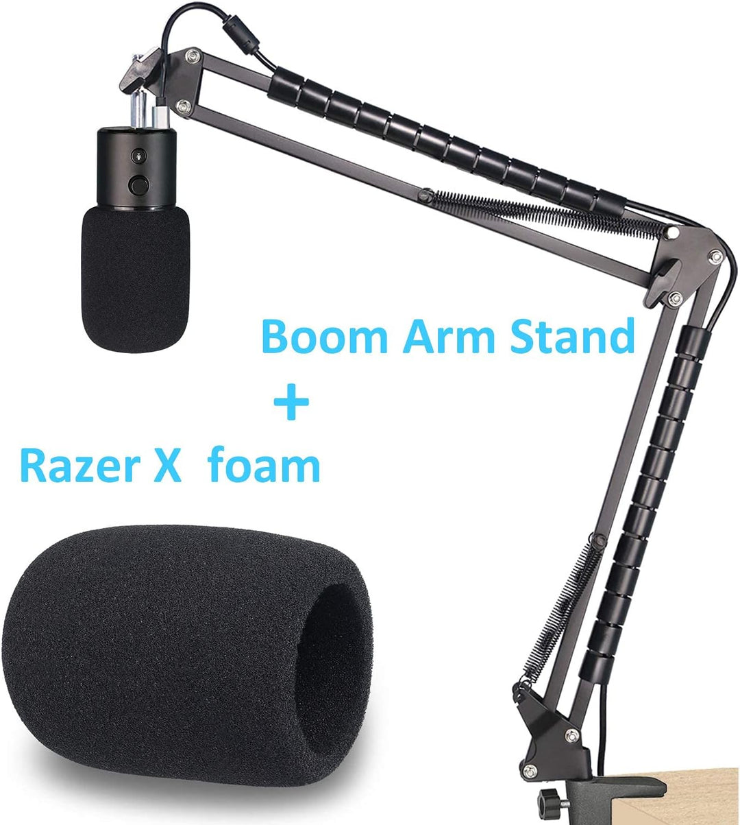 Seiren X Mikrofonarm mit Popschutz - Mikrofonständer und Windschutz Kompatibel mit Razer Seiren X Mi