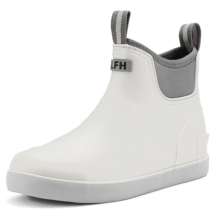 Gummistiefel Herren, Protective Wasserdicht Anti-Rutsch Stiefeletten, Atmungsaktiv Schwarz Chelsea-S