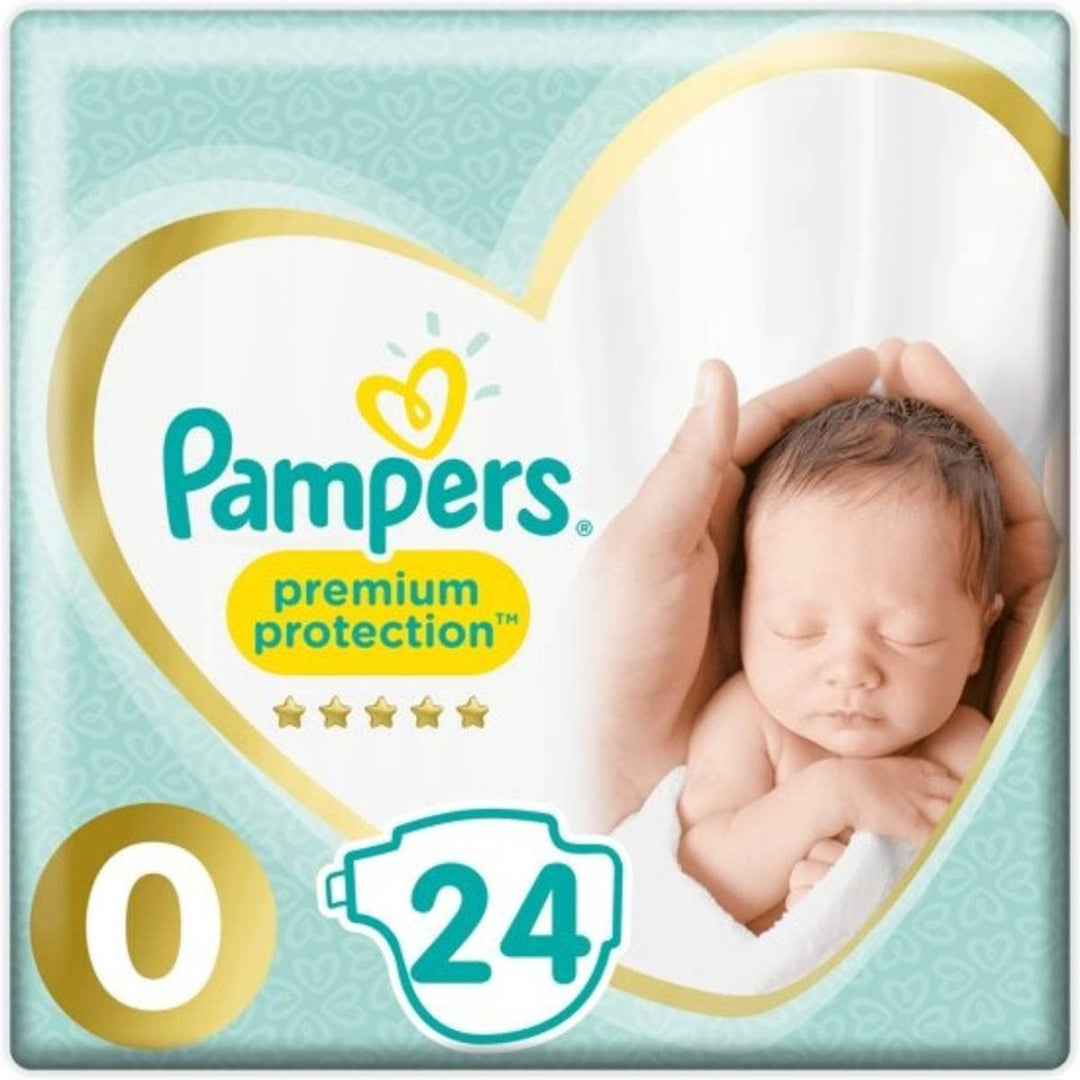 Pampers Premium Protection Windeln, Grösse 0 (unter 3 kg), 24 Stück Size 0 (1 x 24 Count), Size 0 (1