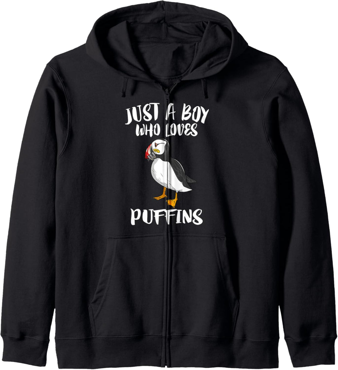 Just A Boy Who Loves Puffins Birds Gift Kapuzenjacke
