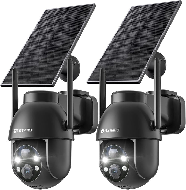 2K Überwachungskamera, WLAN, für den Aussenbereich, kabellos, Solar, 2,4 GHz, Solar-Kamera für den A
