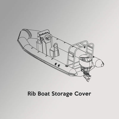 Oceansouth Rib Boat Cover (Storage) (Länge 4.7m - 5.0m), Länge 4.7m - 5.0m