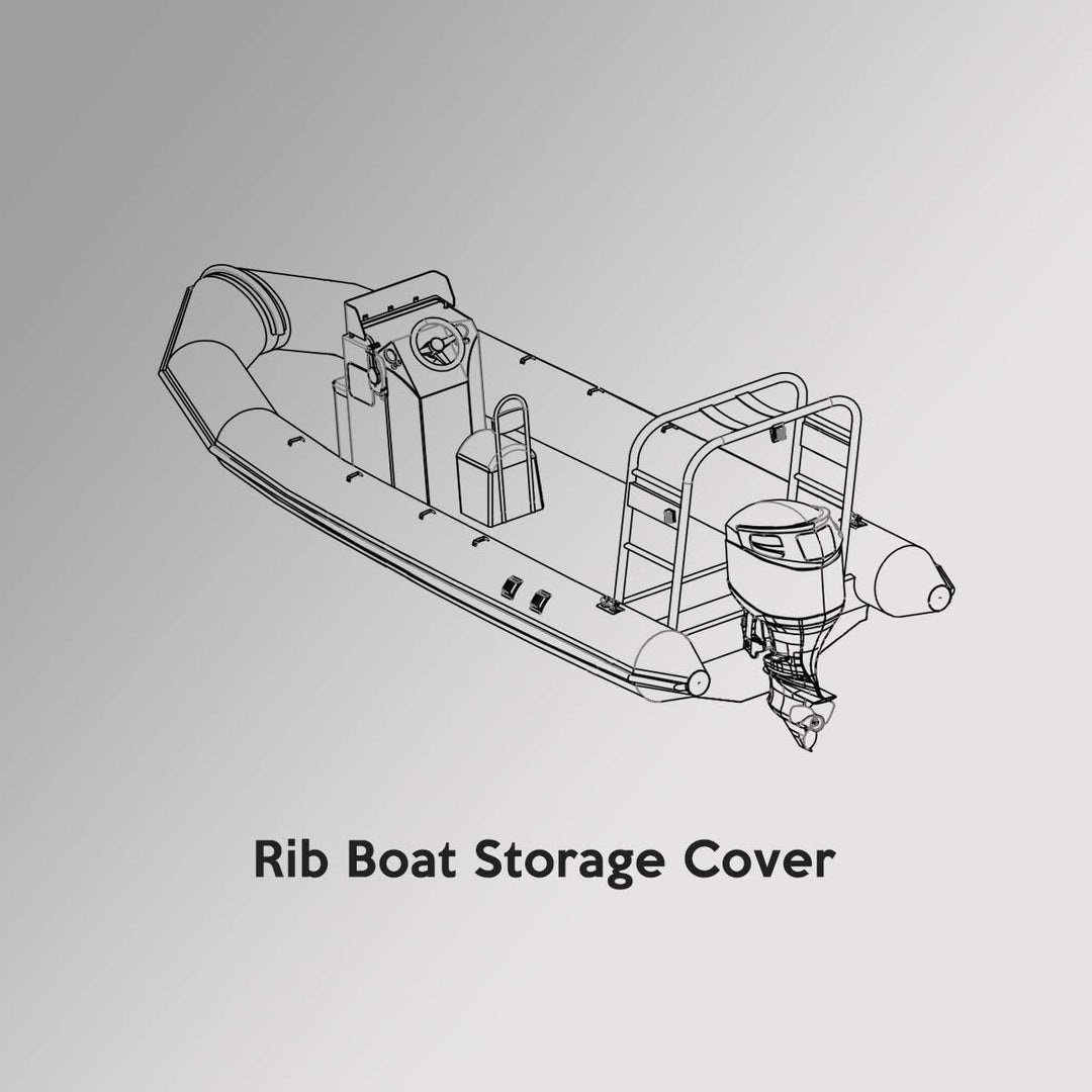 Oceansouth Rib Boat Cover (Storage) (Länge 8.8m - 9.1m)