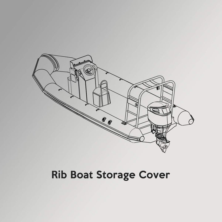 Oceansouth Rib Boat Cover (Storage) (Länge 8.8m - 9.1m)