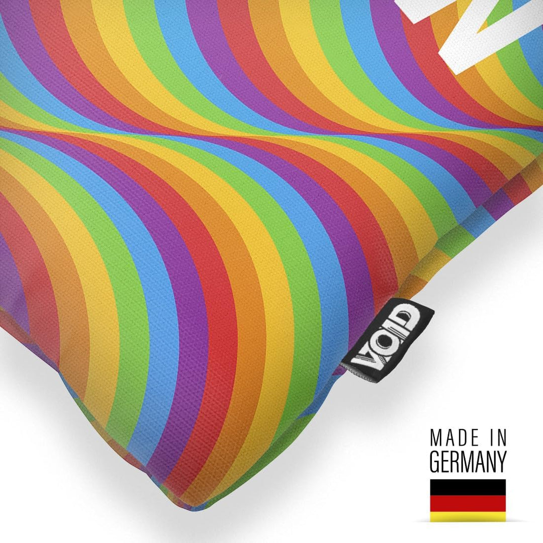 VOID Rainbow LGBTQ Pride Kissenbezug Kissenhülle Polyester wasserfest Outdoor Indoor, Kissen Grösse: