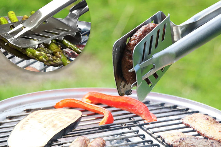 Der Stingray 7 in 1 BBQ Tool - Das beste Grillwender Grillbesteck Grillzange Lang Grillgabel Grillsp