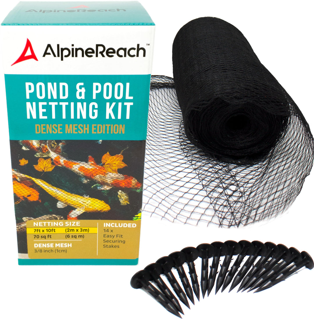 AlpineReach 2m x 3m Teichnetz Feinmaschig (10x10mm) Extra Stark Gewebtes Netz, Vogelschutznetz, Voge