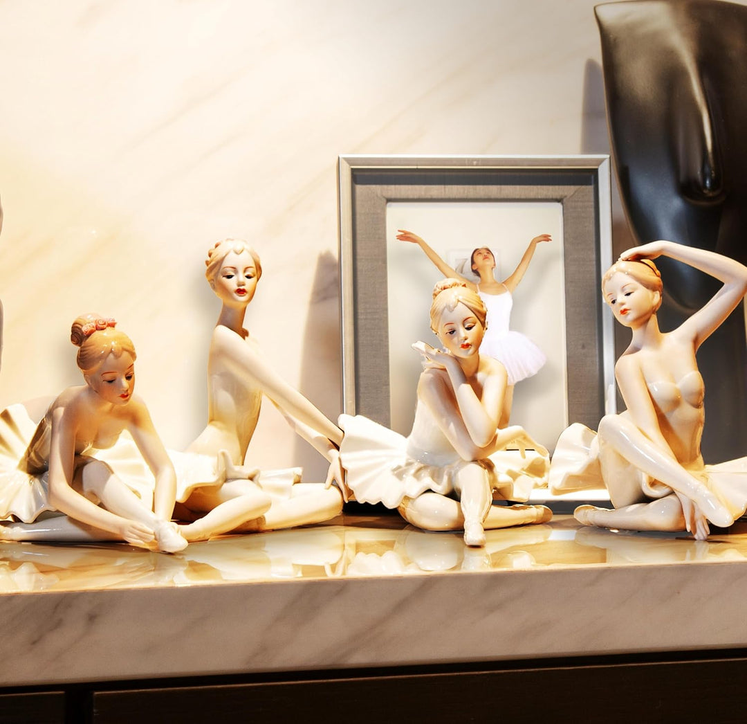 MTME ???? Porzellanfiguren Balletttänzerinnen Haltung D, Skulptur, Skulptur, Heimdekoration (Ornamen