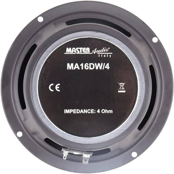 MASTER AUDIO 1 MA16DW/4 MA 16DW/4 Profi-tieftöner 16,5 cm 165 mm 6,5" 150 watt rms und 300 watt max