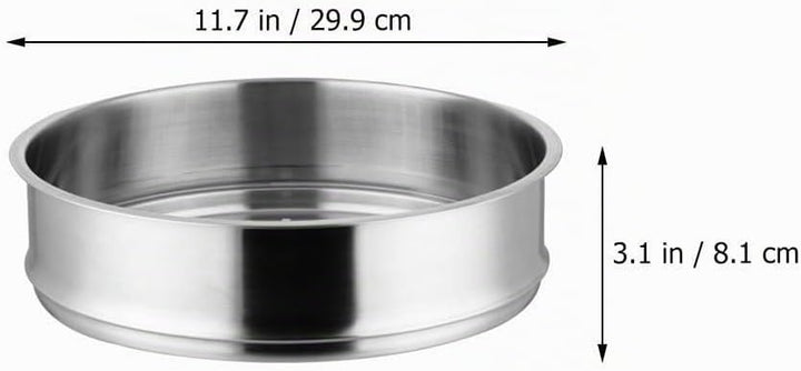DOITOOL Edelstahl-Dampfkorb-Einsatz: chinesischer Dampfkorb, Lebensmitteltopf, Dampfgarer, 28 cm, fü