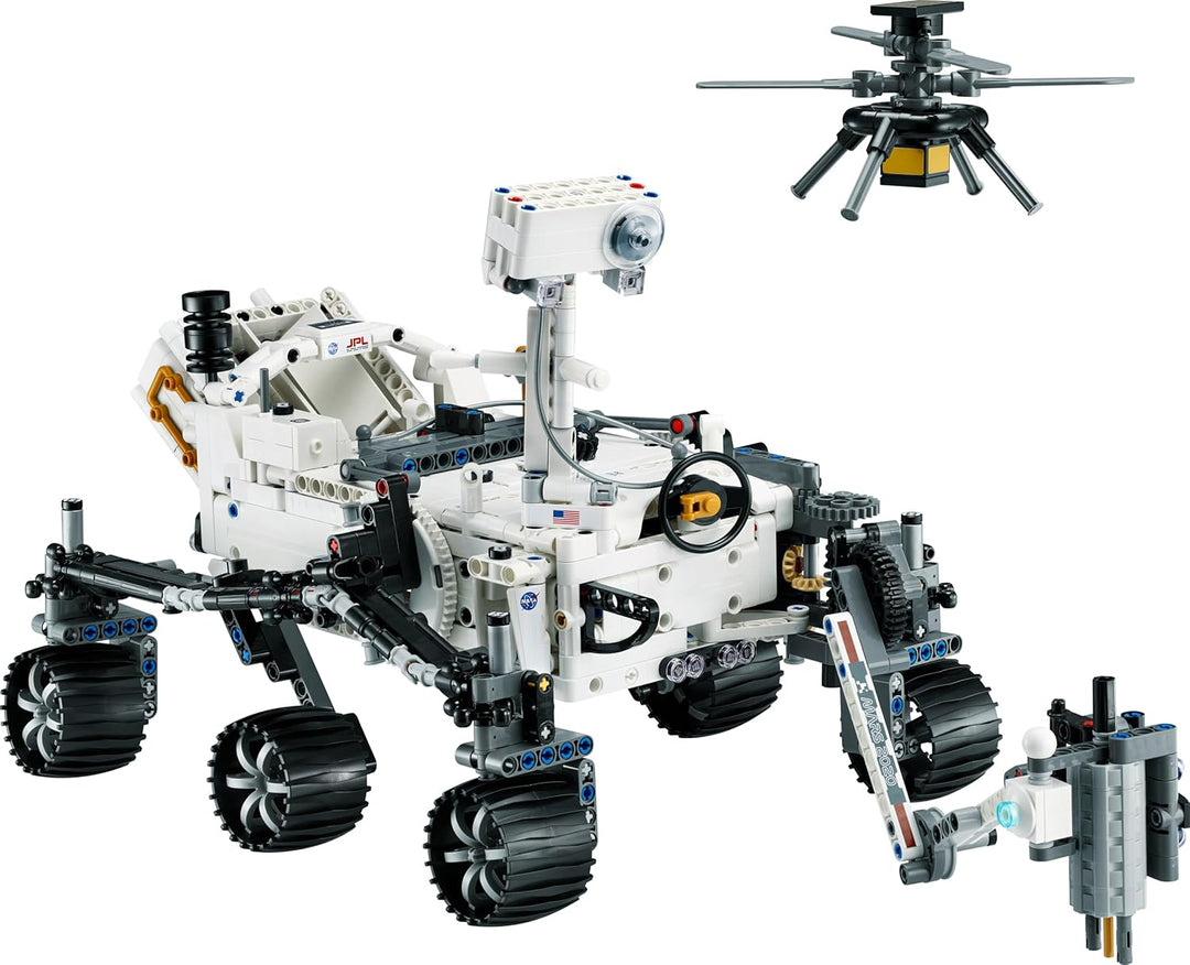 Lego 42158 Technic NASA Mars-Rover Perserverance Weltraum Spielzeug Set mit AR-App, Wissenschafts-Sp