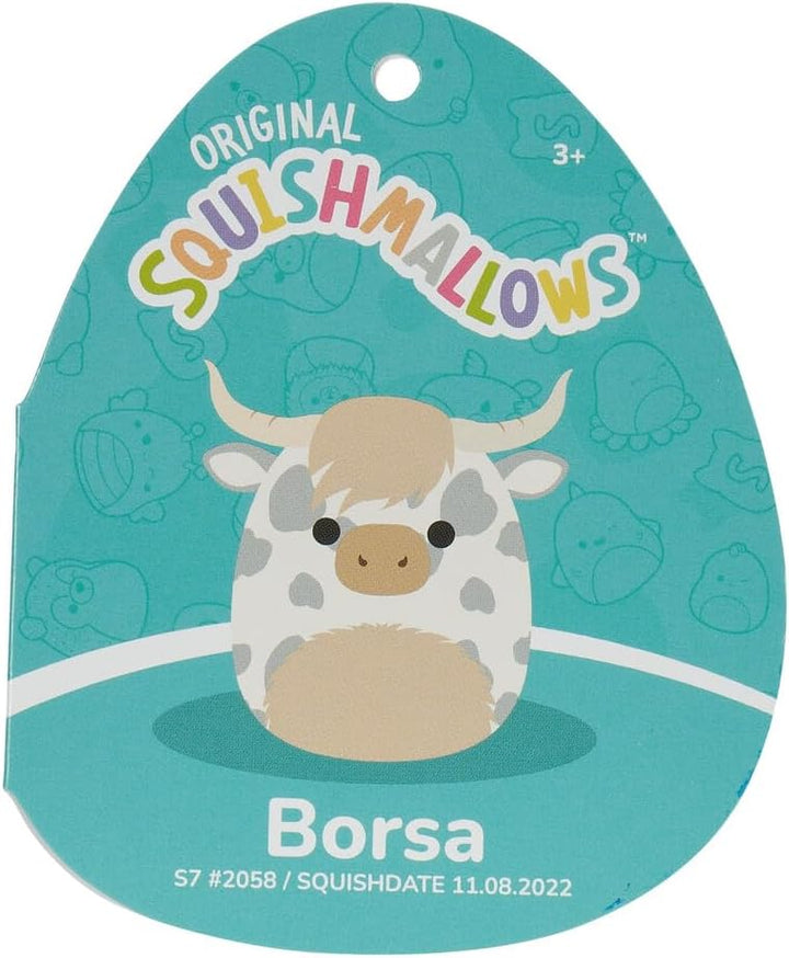 Squishmallows SQCR04117 - Borsa die Hochlandkuh 19 cm, offizielles Kelly Toys Plüsch, superweiches K