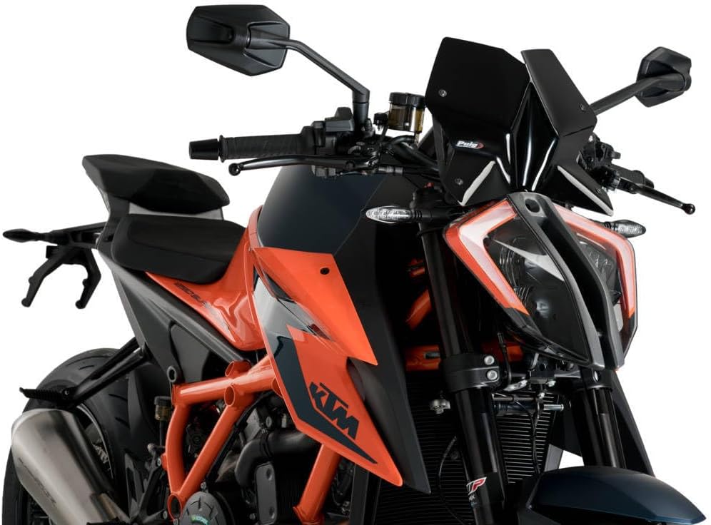 Motorrad-Windschutzscheibe Windabweiser Double Bubble Winddicht Fliegengitterschutz mit Halterung fü