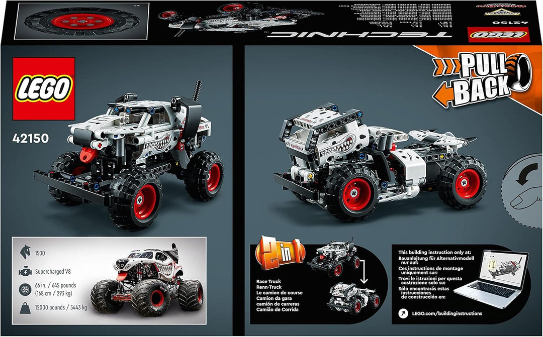 LEGO 42150 Technic Monster Jam Monster Mutt Dalmatian, Monster Truck-Spielzeug für Jungen und Mädche