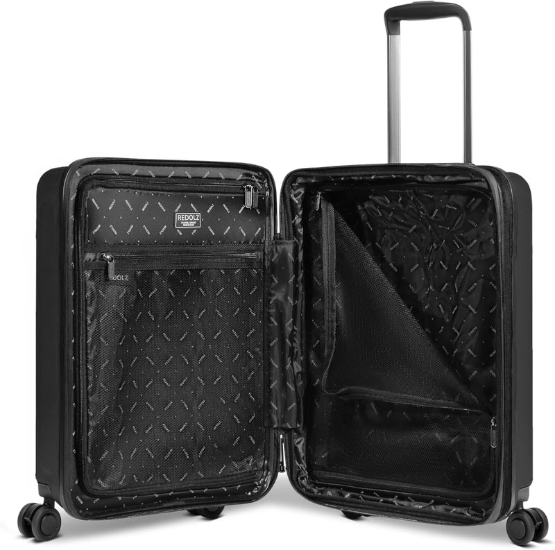 REDOLZ Hartschalen Koffer-Set-2-teilig | S Trolley 40 x 23 x 55 cm mit Laptopfach & Dehnfalte - 3,2