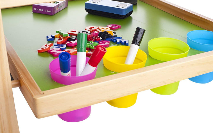 LEOMARK Maltafel für Kinder - Deluxe Tafel - Schreibtafel mit Zubehör, Kindertafel mit Kreide und Ma