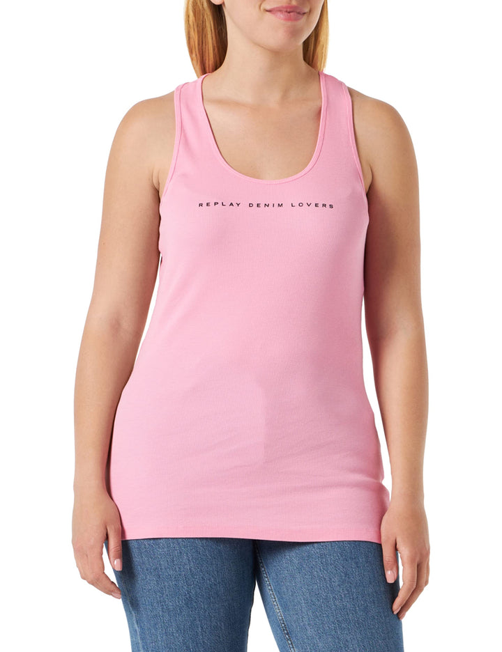 Replay Damen Trägershirt/Cami Shirt S 307 Candy Pink, S 307 Candy Pink