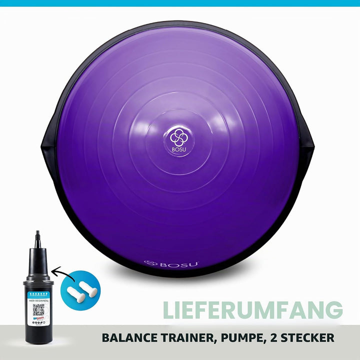 Bosu, Home Gym Equipment, The Original Balance Trainer, 66 cm Durchmesser violett / schwarz, violett