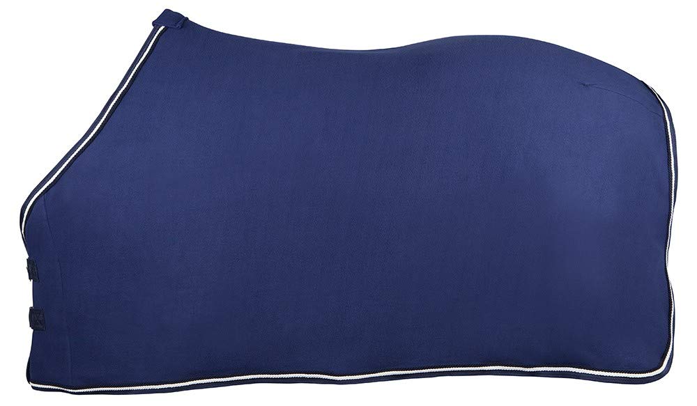 PFIFF 101496 Pferde Polarfleece Decke Pauline, Fleecedecke Pferdedecke, Blau 165 Blau 165 cm, Blau 1